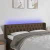Galvūgalis su LED, tamsiai rudos spalvos, 163x16x78/88cm