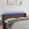 Galvūgalis su LED, tamsiai rudos spalvos, 147x16x78/88cm