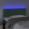Galvūgalis su LED, tamsiai žalias, 100x5x78/88cm, aksomas
