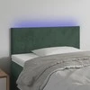 Galvūgalis su LED, tamsiai žalias, 100x5x78/88cm, aksomas