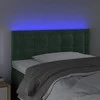Galvūgalis su LED, tamsiai žalias, 100x5x78/88cm, aksomas