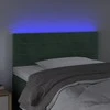 Galvūgalis su LED, tamsiai žalias, 100x5x78/88cm, aksomas