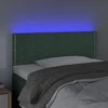 Galvūgalis su LED, tamsiai žalias, 80x5x78/88cm, aksomas