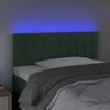 Galvūgalis su LED, tamsiai žalias, 80x5x78/88cm, aksomas