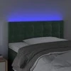 Galvūgalis su LED, tamsiai žalias, 90x5x78/88cm,aksomas