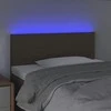 Galvūgalis su LED, taupe spalvos, 100x5x78/88cm, audinys