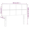 Galvūgalis su LED, taupe spalvos, 100x5x78/88cm, audinys