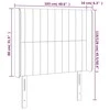 Galvūgalis su LED, taupe spalvos, 103x16x118/128cm, audinys