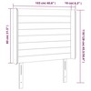 Galvūgalis su LED, taupe spalvos, 103x16x118/128cm, audinys