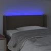 Galvūgalis su LED, taupe spalvos, 103x16x78/88cm, audinys