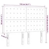 Galvūgalis su LED, taupe spalvos, 144x5x118/128cm, audinys