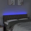Galvūgalis su LED, taupe spalvos, 144x7x78/88cm, audinys