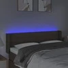 Galvūgalis su LED, taupe spalvos, 147x16x78/88cm, audinys
