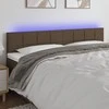 Galvūgalis su LED, taupe spalvos, 160x5x78/88cm, audinys
