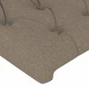 Galvūgalis su LED, taupe spalvos, 160x7x78/88cm, audinys