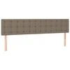 Galvūgalis su LED, taupe spalvos, 180x5x78/88cm, audinys