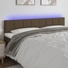 Galvūgalis su LED, taupe spalvos, 180x5x78/88cm, audinys