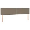 Galvūgalis su LED, taupe spalvos, 180x5x78/88cm, audinys