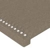 Galvūgalis su LED, taupe spalvos, 200x5x78/88cm, audinys