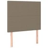 Galvūgalis su LED, taupe spalvos, 80x5x118/128cm, audinys