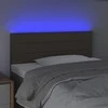 Galvūgalis su LED, taupe spalvos, 80x5x78/88cm, audinys
