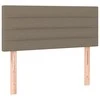 Galvūgalis su LED, taupe spalvos, 80x5x78/88cm, audinys