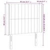 Galvūgalis su LED, taupe spalvos, 83x16x118/128cm, audinys