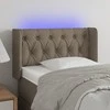 Galvūgalis su LED, taupe spalvos, 83x16x78/88cm, audinys