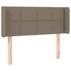 Galvūgalis su LED, taupe spalvos, 83x16x78/88cm, audinys