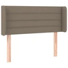 Galvūgalis su LED, taupe spalvos, 83x16x78/88cm, audinys