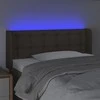 Galvūgalis su LED, taupe spalvos, 83x16x78/88cm, audinys