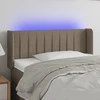 Galvūgalis su LED, taupe spalvos, 83x16x78/88cm, audinys