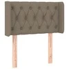 Galvūgalis su LED, taupe spalvos, 83x16x78/88cm, audinys
