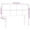 Galvūgalis su LED, taupe spalvos, 90x5x78/88cm, audinys
