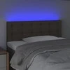Galvūgalis su LED, taupe spalvos, 90x5x78/88cm, audinys