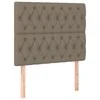 Galvūgalis su LED, taupe spalvos, 90x7x118/128cm, audinys