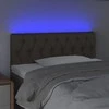 Galvūgalis su LED, taupe spalvos, 90x7x78/88cm, audinys