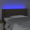 Galvūgalis su LED, taupe spalvos, 93x16x78/88cm, audinys