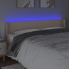 Galvūgalis su LED,kapučino spalvos, 163x16x78/88cm