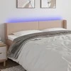 Galvūgalis su LED,kapučino spalvos, 183x16x78/88cm