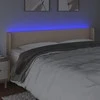 Galvūgalis su LED,kapučino spalvos, 183x16x78/88cm