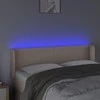 Galvūgalis su LED,kapučino spalvos, 147x16x78/88cm
