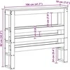 Galvūgalis su lentynomis, rudos, 100cm, pušies medienos masyvas