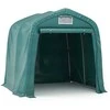 Garažas-palapinė, žalios spalvos, 2,4x2,4m, PVC (310024+310025)