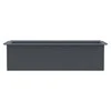 Gėlių loveliai Euro paletėms, 12vnt., pilki, 36x13,5x9,5cm, PP