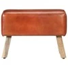Gimnastikos arklys, rudas, 58cm, tikra oda ir mango masyvas