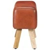 Gimnastikos arklys, rudas, 58cm, tikra oda ir mango masyvas