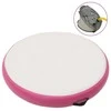 Gimnastikos kilimėlis su pompa, rožinis, 100x100x15cm, PVC