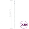 Girlianda meteorų lietus, 20vnt., 50cm, 720 šiltų baltų LED