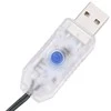 Girlianda su 400 mėlynų LED lempučių, 40m, 8 švietimo režimai